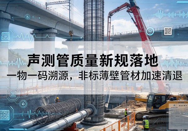 石泉声测管质量新规落地，一物一码溯源，非标薄壁管材加速清退